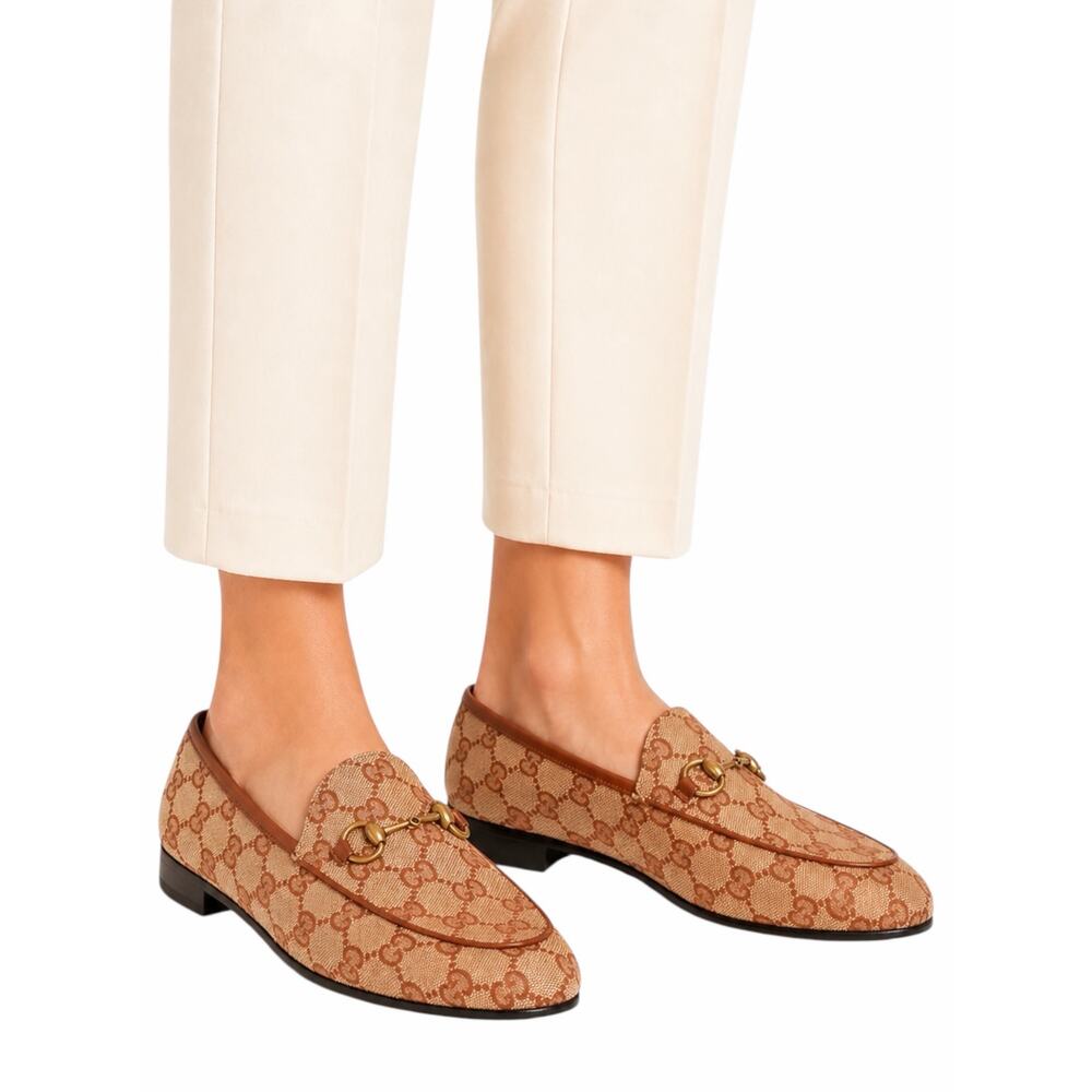 Gucci Jordaan GG Monogram Horsebit Loafer Ruggine Rust Size 40.5 - Picture 2 of 14